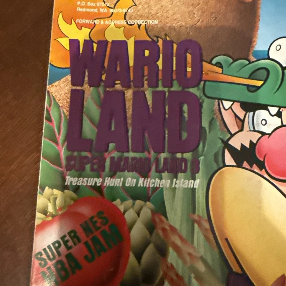 Nintendo Power #58 Wario Land Magazine‎ w/ Poster & Trading Cards